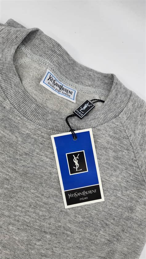 felpa yves saint laurent vintage|vintage yves st laurent sweaters.